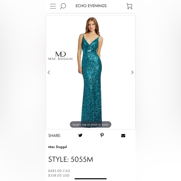 Mac Duggal Style: 5055M sequin mermaid dress 👗 - Picture 3 of 10